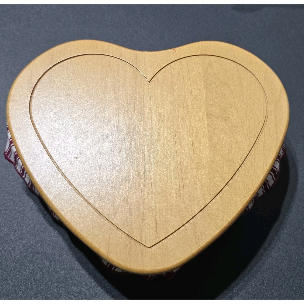 Longaberger‎ 1999 Sweetheart Love Letters Wood Lid Liner Small Heart